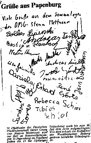 Zeitungsartikel aus Papenburg